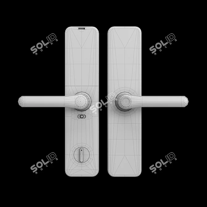 Kaadas S100: Stylish Lever Smart Lock 3D model image 3