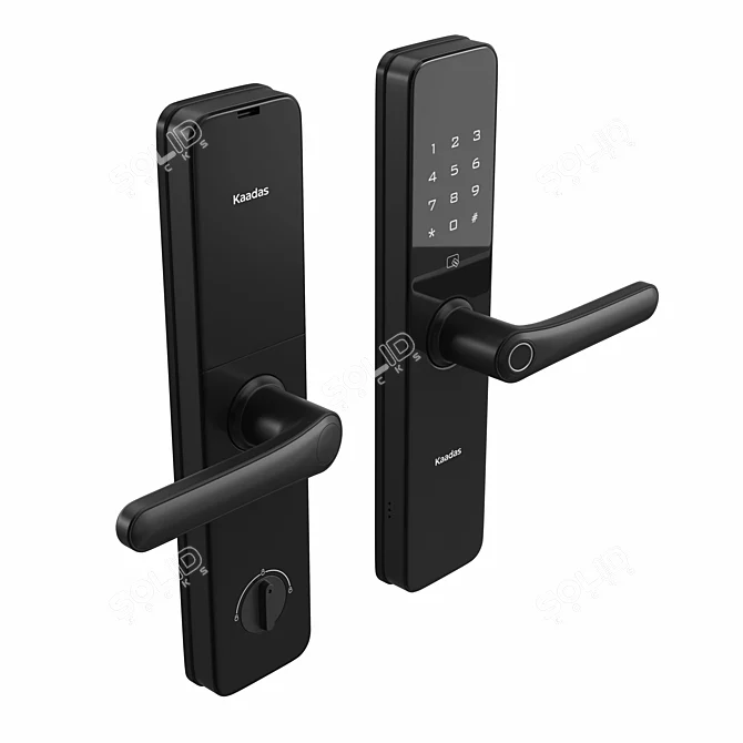 Kaadas S100: Stylish Lever Smart Lock 3D model image 5