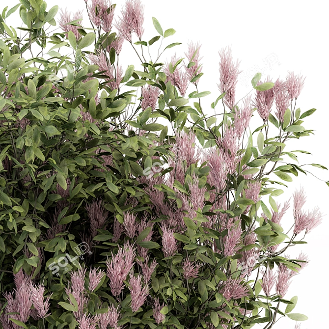 Vibrant Violet - 16-Piece Bush Set 3D model image 3