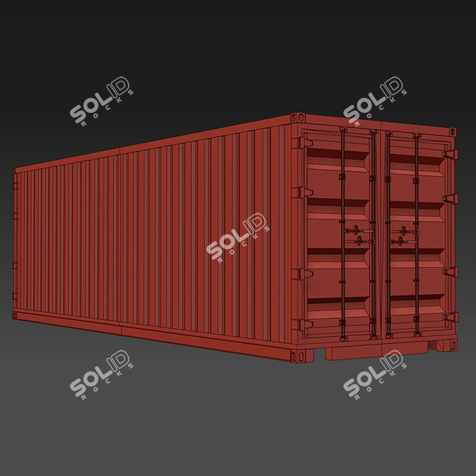 Standard Shipping Container | Container 3D model image 2