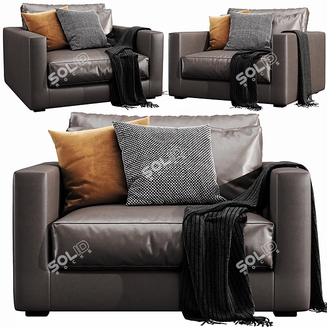 Modern Linteloo Mauro LoveSeat: Elegant & Comfortable 3D model image 2