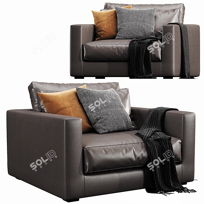 Modern Linteloo Mauro LoveSeat: Elegant & Comfortable 3D model image 5