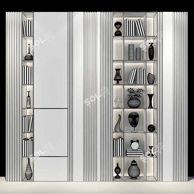 Versatile Shelving Set 175 3D model image 3