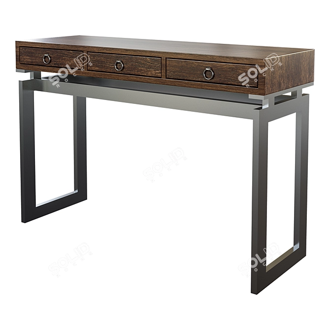 Elegant Milenia Console Table 3D model image 1