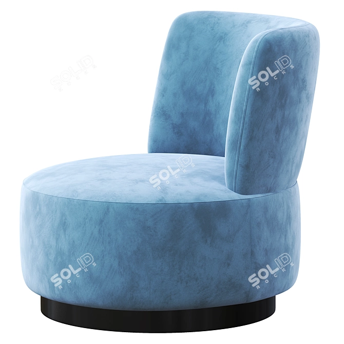 Modern Swivel Chair Alonso 3D model image 3