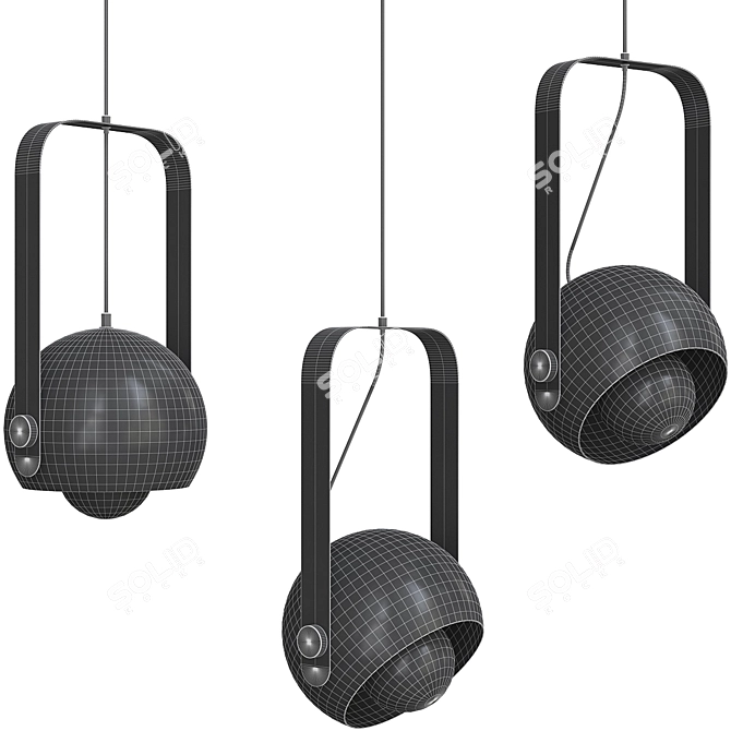 Detern Pendant Light by Anzazo: Elegant Lighting Solution 3D model image 3