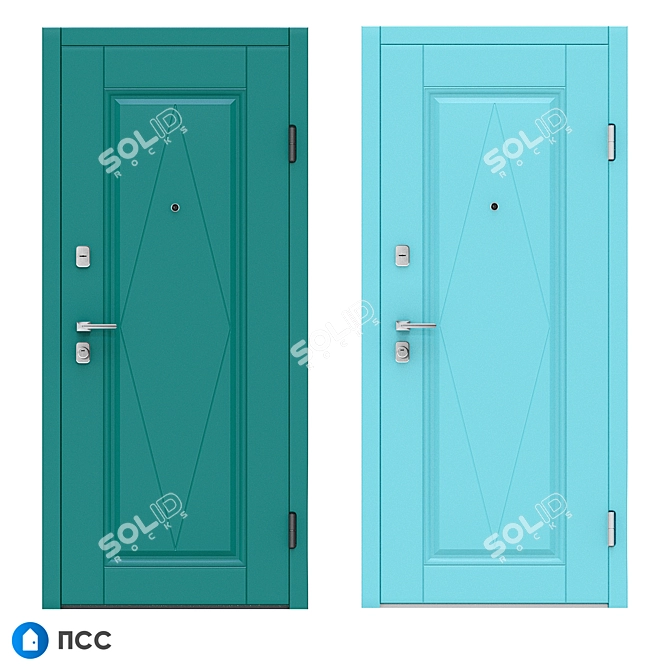 Classic Alaska Entrance Door (Romb-58) 3D model image 4