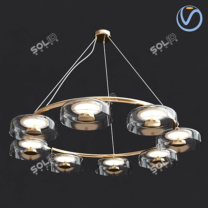 Elegant Nuura Blossi Pendant Light 3D model image 2