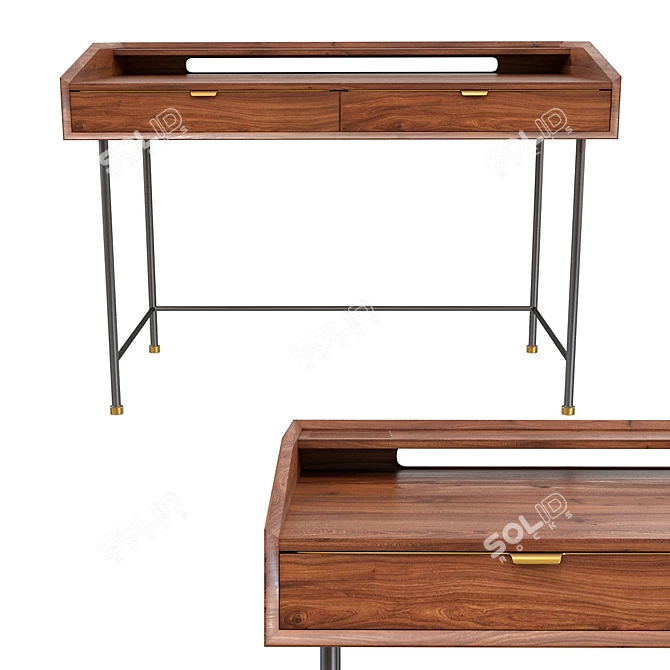 Ravello Desk: Stylish and Functional 3D model image 1