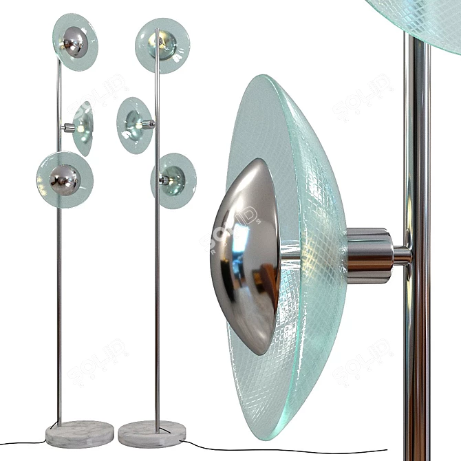 UFO Tre Floor Lamp 3D model image 1