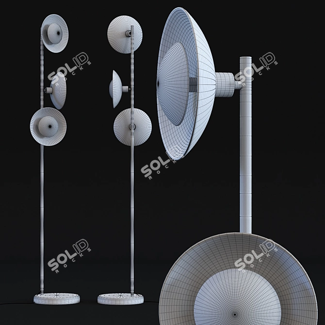 UFO Tre Floor Lamp 3D model image 2