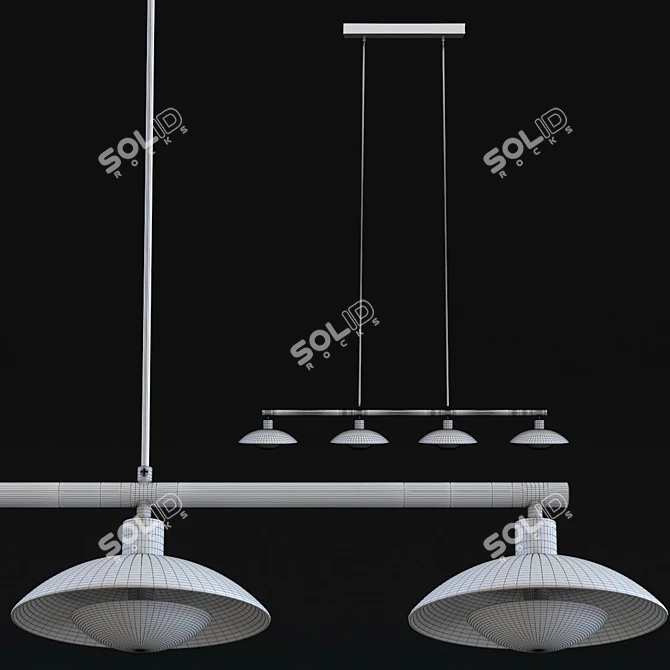 Modern UFO Dining Pendant Lamp 3D model image 2