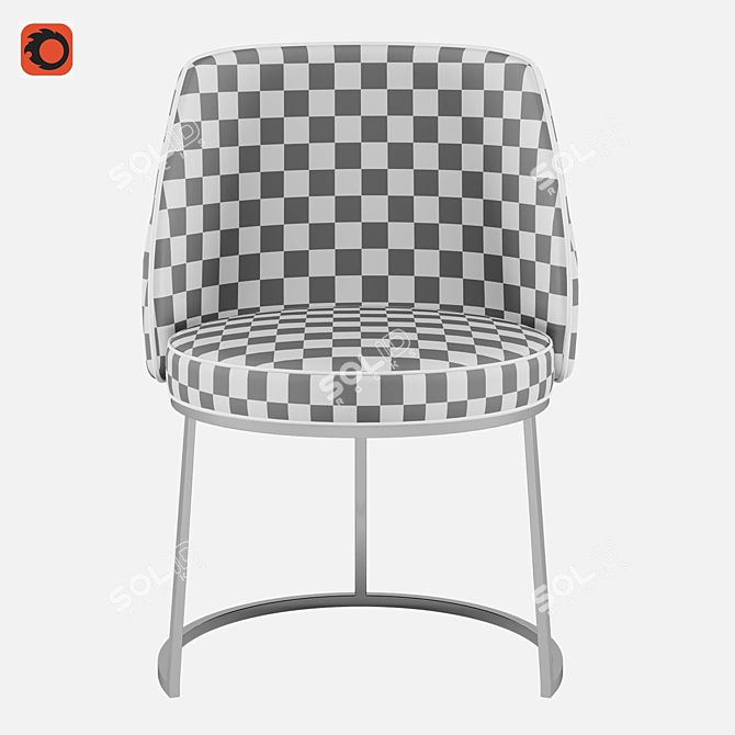 Modern Stockholm Chair ST06: Stylish Geometric Design 3D model image 5