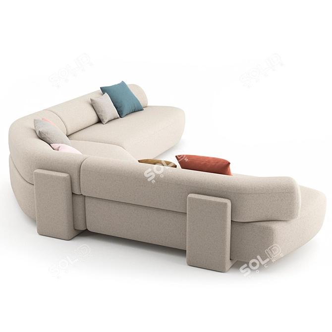 Gorgeous Gogan Sofa 05: Moroso Elegance 3D model image 4