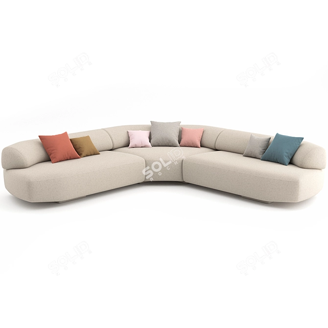 Gorgeous Gogan Sofa 05: Moroso Elegance 3D model image 5