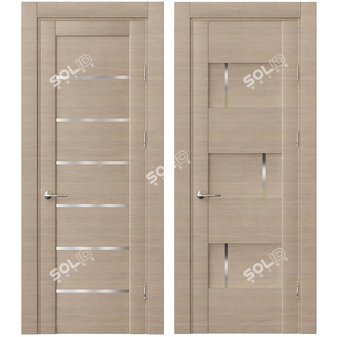 Wooden Door - 14 3D model image 1