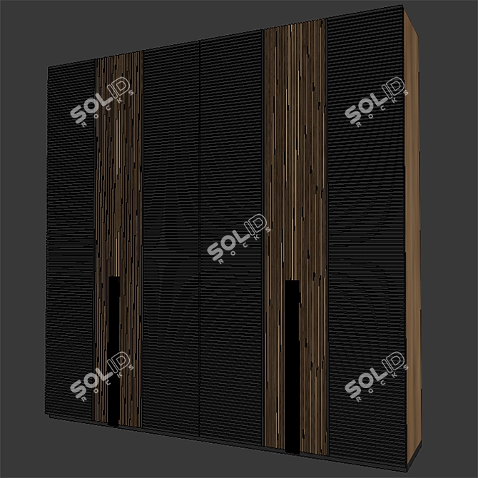 Stylish Shelf Design for Visualizations 3D model image 3