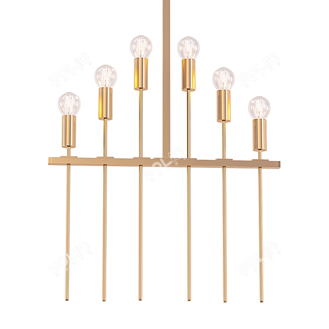 Mid-Century Finnish Ceiling Lamps 3D model image 1