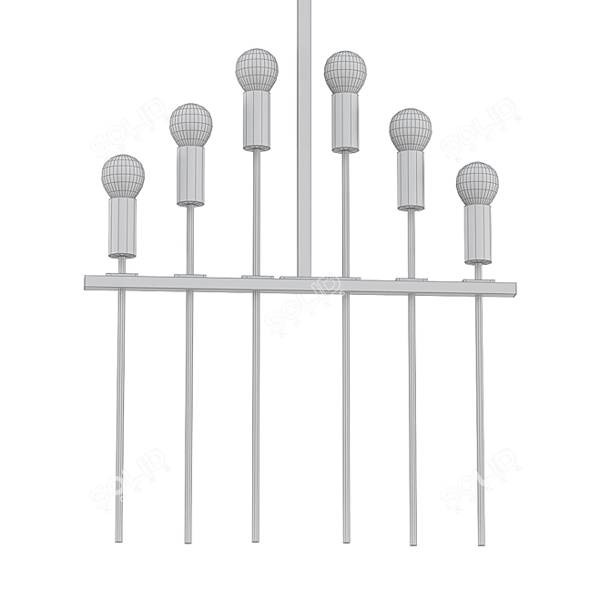 Mid-Century Finnish Ceiling Lamps 3D model image 2