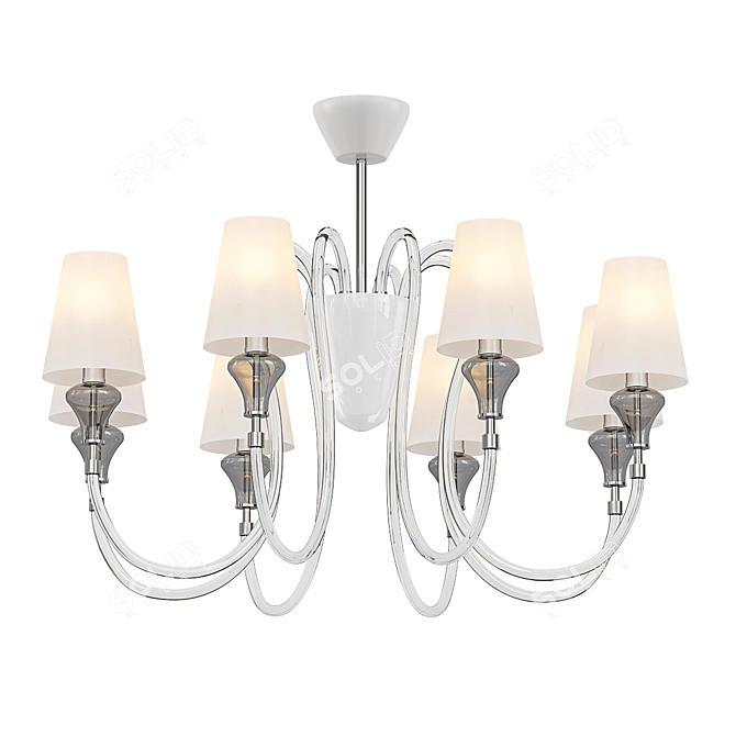 Classic Trapezium Pendant Light | Naomi 3D model image 1