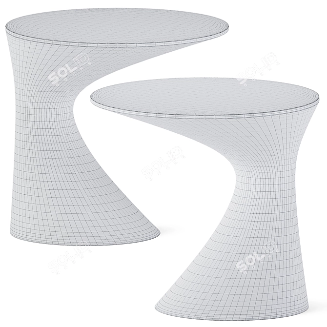 Zanotta Small Table Tod 634 3D model image 3