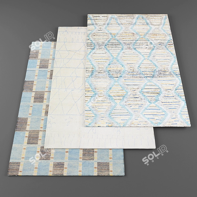 High Resolution Rug Set 3D model image 1