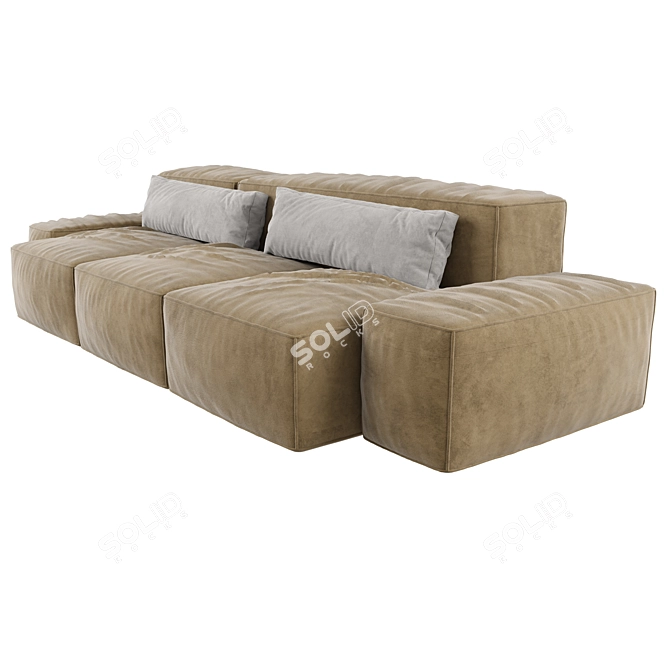 Contemporary Living Divani Sofa - Stylish & Spacious 3D model image 6