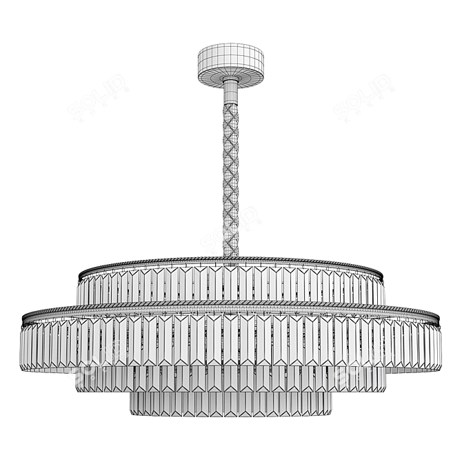 Elegant Charles Chandelier: V-Ray Render 3D model image 3