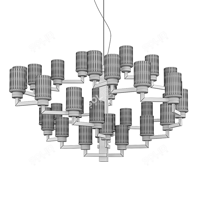 Elegant Artu Chandelier: Timeless Beauty 3D model image 3