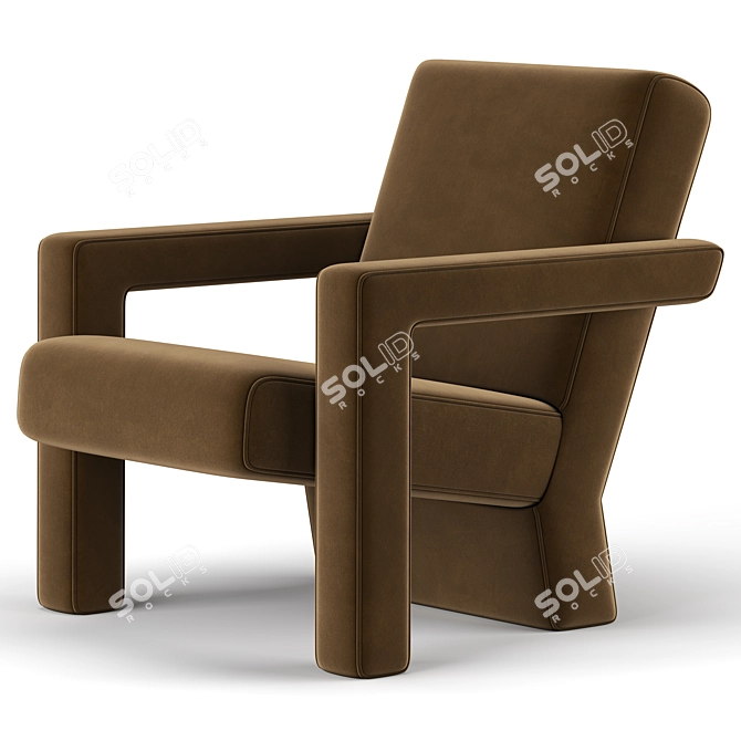 Rietveld Unesco Chair - Timeless Elegance 3D model image 4