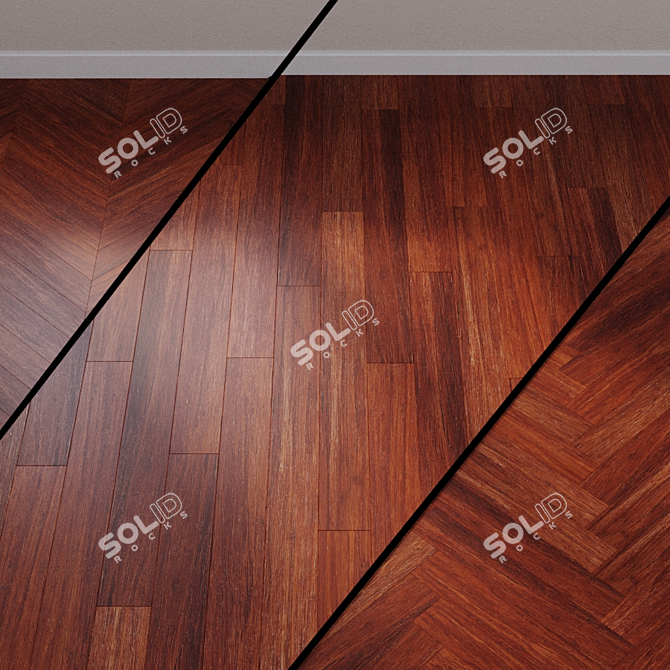 Bamboo Gobi Parketoff: Elegant, Eco-Friendly Flooring 3D model image 1