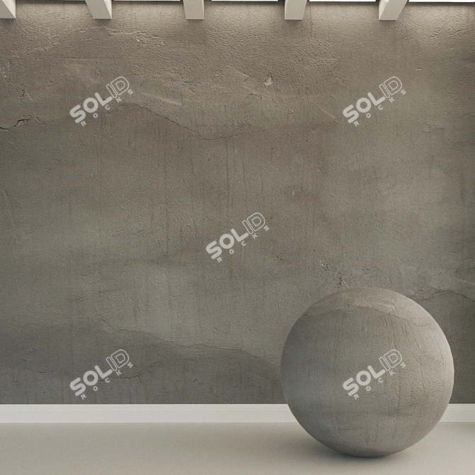 Title (English): Rustic Concrete Wall Texture

Title (Russian): Старинный Рельефный Бетонный 3D model image 1