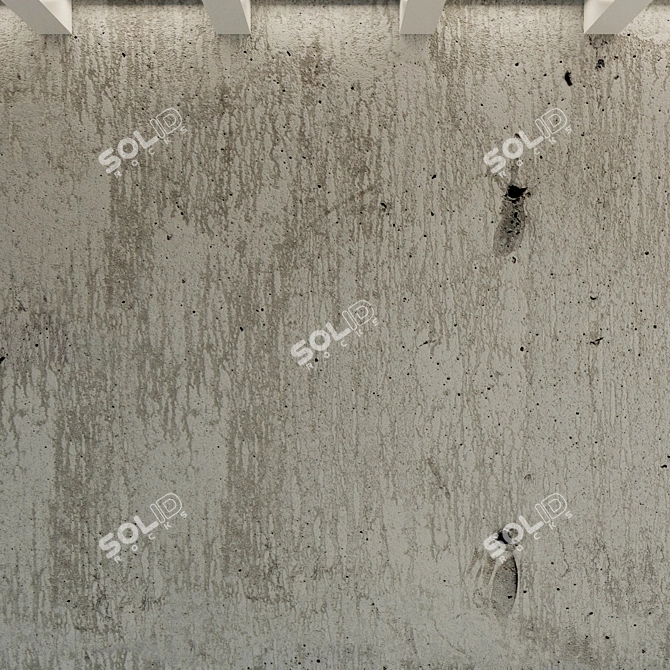 Title: 
Time-Worn Concrete Wall 3D model image 2