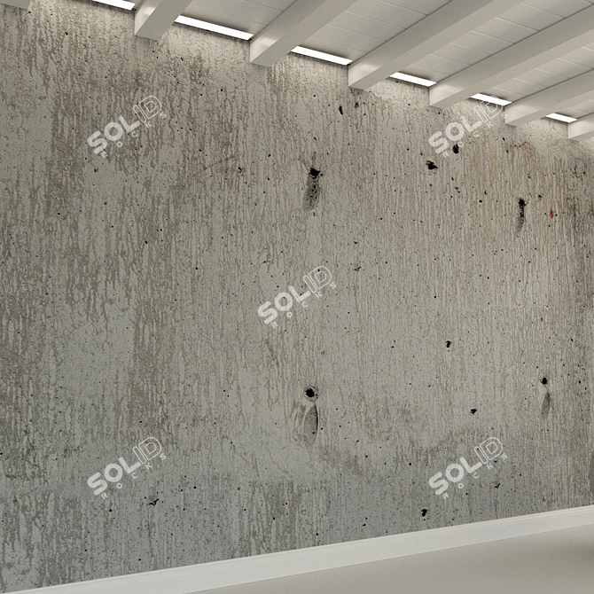 Title: 
Time-Worn Concrete Wall 3D model image 3