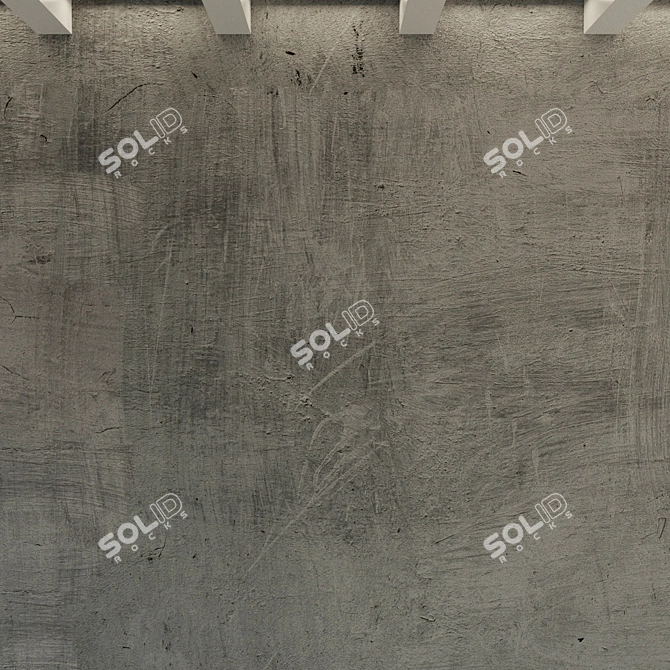 Title: Vintage Concrete Wall Texture 3D model image 2