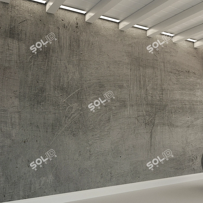 Title: Vintage Concrete Wall Texture 3D model image 3