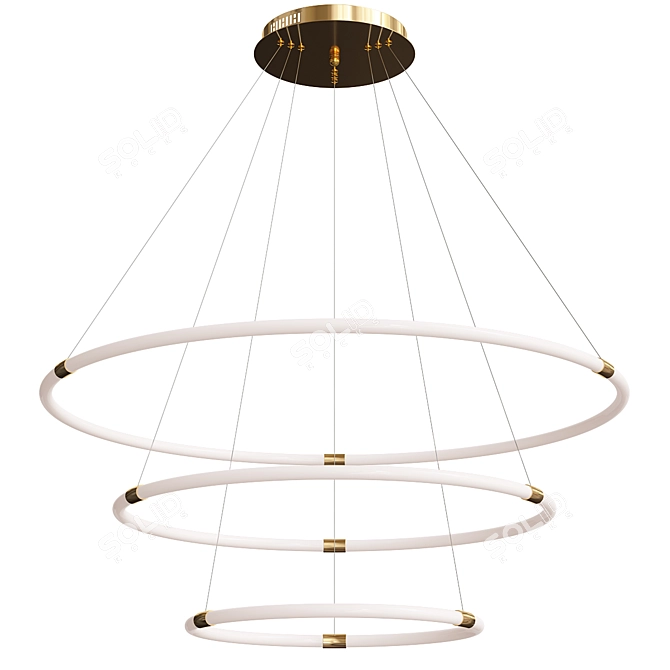 Elegant Oracle A Chandelier 3D model image 2