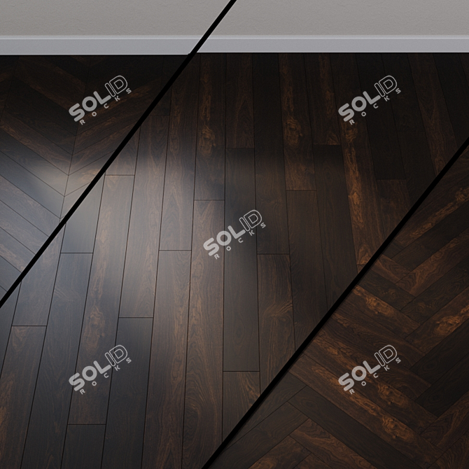 African Oak Parquet Board - HARO 524777 3D model image 1