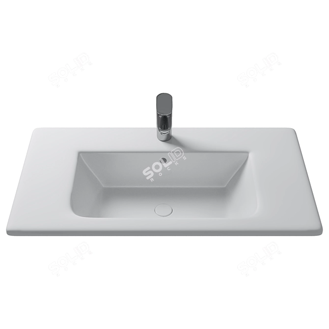 Roca The Gap Unik Washbasin - Sleek and Practical 3D model image 1