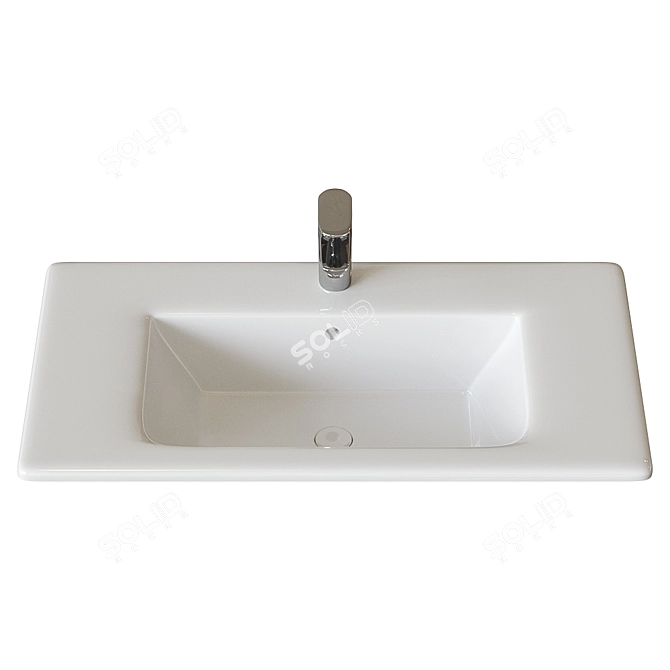 Roca The Gap Unik Washbasin - Sleek and Practical 3D model image 3