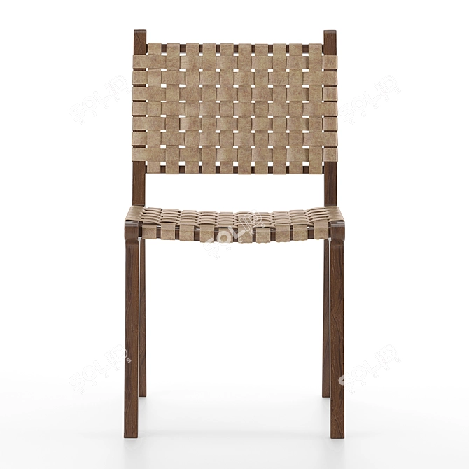 Dede Dining Chair: Sleek and Stylish Seating 3D model image 5