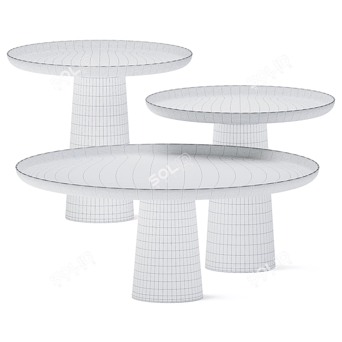 Dawn and Dusk Coffee Table Set 3D model image 2