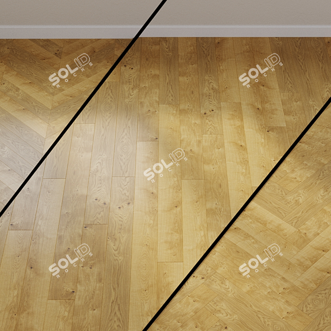 HARO PARQUET 6000 - Oak Plank 1-Strip XL 3D model image 1