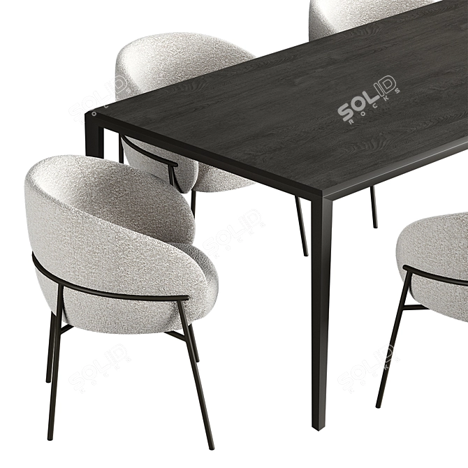 RIMO Chair: Sleek and Stylish Seating 3D model image 3