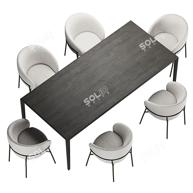 RIMO Chair: Sleek and Stylish Seating 3D model image 4