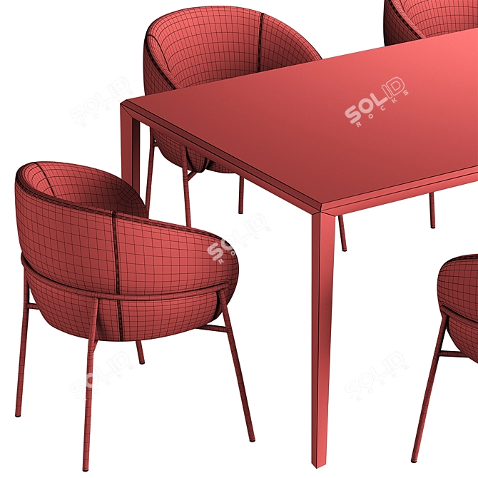 RIMO Chair: Sleek and Stylish Seating 3D model image 5