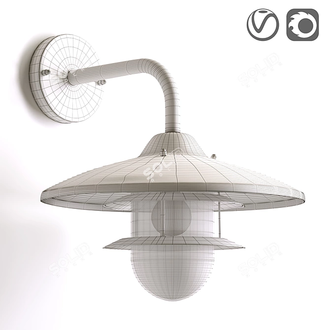 Noria Outdoor/Bathroom Luminaire  3D model image 2