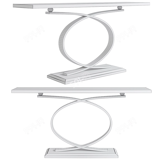 Modern Console Table LaLume 3D model image 2