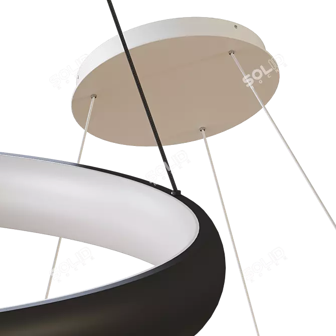 Sleek Cortana Pendant - Modern Elegance 3D model image 3