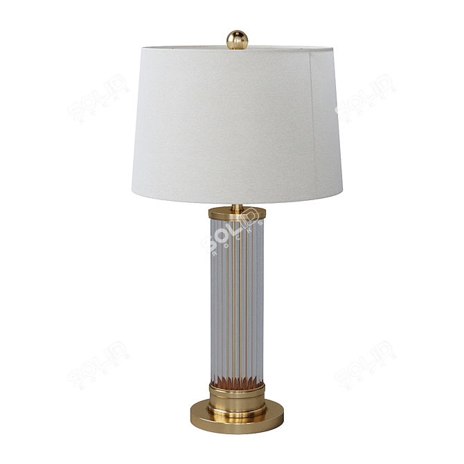 Elegant Table Lamp, ZKT28 3D model image 1